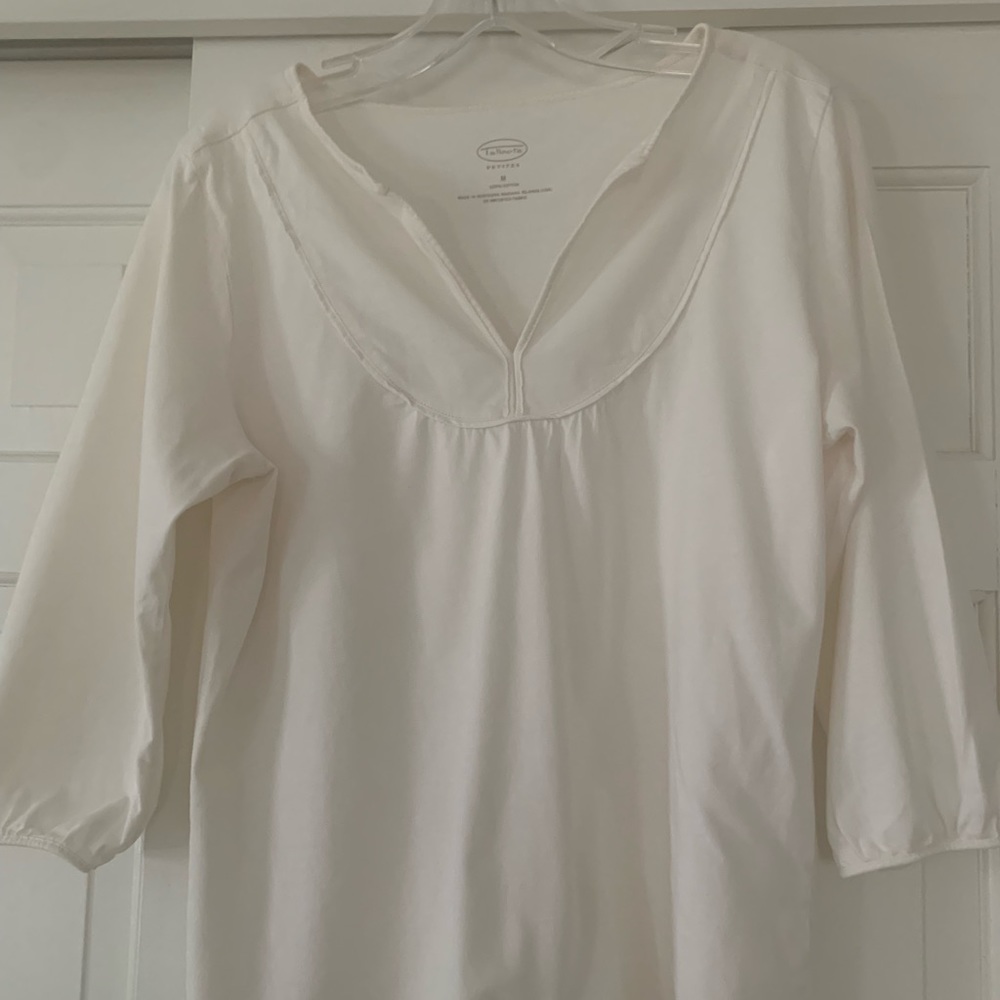 Talbots size M white top